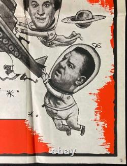 Three Stooges in Orbit ORIGINAL Quad Movie Film Cinema Poster Moe Howard 1962 Three Stooges in Orbit ORIGINAL Quad Movie Film Cinema Poster Moe Howard 1962