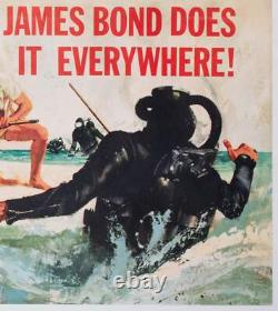 Thunderball 1965 UK Quad Advance Film Poster, Robert McGinnis & Frank McCarthy