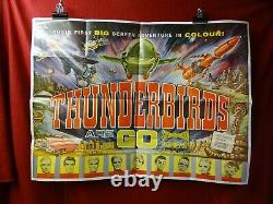Thunderbirds Are Go 1966 Original British Quad vintage film poster £ incl post