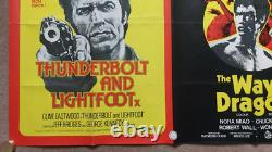 Thunderbolt & Lightfoot/Way of the Dragon Double Bill Original UK Quad Poster