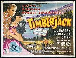 Timberjack Original Quad Movie Poster Sterling Hayden 1955