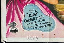 Timberjack Original Quad Movie Poster Sterling Hayden 1955