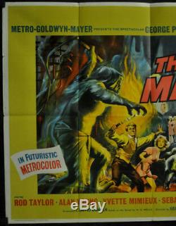 Time Machine 1960 Orig 30x40 Quad Movie Poster Rod Taylor Alan Young H. G. Wells