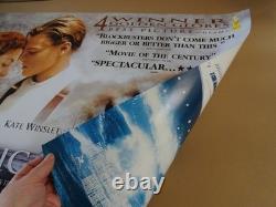 Titanic Original 1997 Double Side Quad Movie Poster 40 x 30 Leonardo DiCaprio