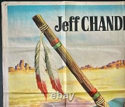 Tomahawk and the Cross ORIGINAL Quad Movie Film Cinema Poster Jeff Chandler 1956