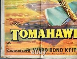 Tomahawk and the Cross ORIGINAL Quad Movie Film Cinema Poster Jeff Chandler 1956