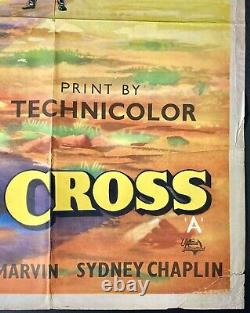 Tomahawk and the Cross ORIGINAL Quad Movie Film Cinema Poster Jeff Chandler 1956