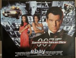 Tomorrow Never Dies Original 30x40 British Quad Movie Poster ROLLED James Bond