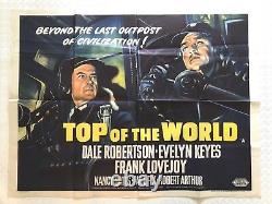 Top Of The World Original British Movie Quad Poster 1955 Dale Robertson, Rare