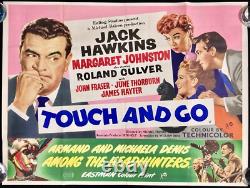Touch and Go Original Quad Movie Poster Jack Hawkins Margaret Johnston 1955