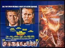 Towering Inferno ORIGINAL Quad Movie Film Poster Paul Newman Steve McQueen 1974 Towering Inferno ORIGINAL Quad Movie Film Poster Paul Newman Steve McQueen 1974