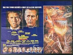 Towering Inferno Original Quad Movie Poster Paul Newman Steve McQueen 1974