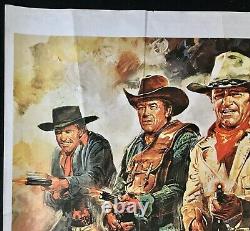 Train Robbers Original Quad Movie Poster John Wayne Ann Margaret 1973
