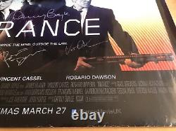 Trance Original Cinema UK Quad Poster Hand Signed By Danny Boyle & Cast