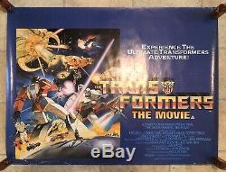 Transformers The Movie Uk Quad 1986 Rolled