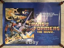 Transformers The Movie Uk Quad 1986 Rolled