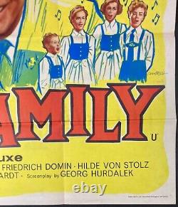 Trapp Family Original Quad Movie Poster Sound of Music Tom Chantrell