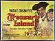 Treasure Island Original Quad Movie Cinema Poster Disney Robert Newton Early Rr