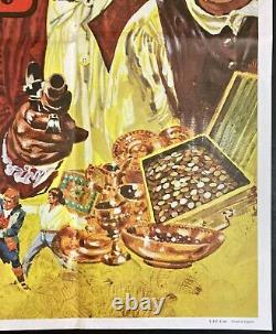Treasure Island Original Quad Movie Cinema Poster Disney Robert Newton Early RR