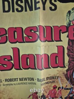Treasure Island Original Vintage Quad Movie Cinema Poster Disney Robert Newton