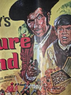 Treasure Island Original Vintage Quad Movie Cinema Poster Disney Robert Newton