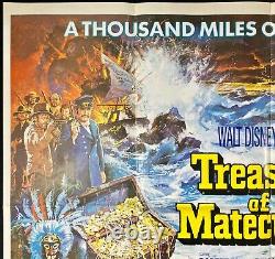 Treasure of Matecumbe Original Quad Movie Poster Peter Ustinov Disney 1976