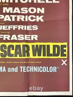 Trials of Oscar Wilde Original Quad Movie Poster Peter Finch Yvonne Mitchell'60