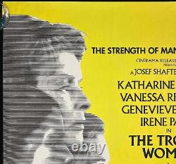 Trojan Women ORIGINAL Quad Movie Poster Katharine Hepburn Vanessa Redgrave 1971