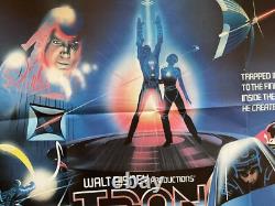 Tron 1982 Original Uk Quad Movie Poster Disney Classic Jeff Bridges David Warner
