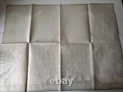 Tron ORIGINAL Quad Movie Film Cinema Poster Jeff Bridges Disney 1982 VGC