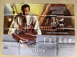 Tucker The Man and his Dream Quad cinema Poster 1988 folded Lucas Films LTD