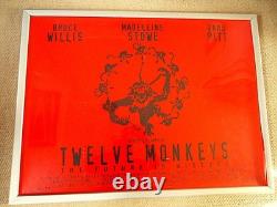 Twelve Monkeys Uk Quad Movie Film Poster95 Brucewillis Original Rare Cult Poster