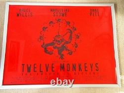 Twelve Monkeys Uk Quad Movie Film Poster95 Brucewillis Original Rare Cult Poster