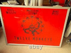 Twelve Monkeys Uk Quad Movie Film Poster95 Brucewillis Original Rare Cult Poster