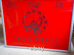 Twelve Monkeys Uk Quad Movie Film Poster95 Brucewillis Original Rare Cult Poster