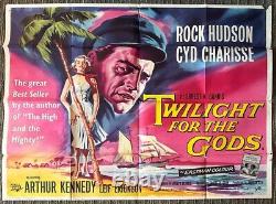 Twilight For The Gods 1958 Original 30x40 British Quad Movie Poster Rock Hudson