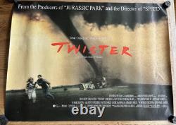 Twister, 3x UK QUAD POSTERS. Teaser + main. Bill Paxton, 90's action classic