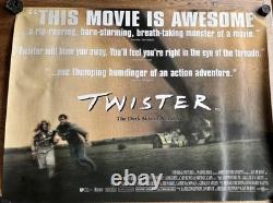 Twister, 3x UK QUAD POSTERS. Teaser + main. Bill Paxton, 90's action classic