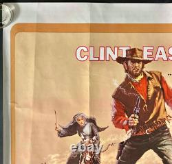 Two Mules for Sister Sara ORIGINAL Quad Movie Cinema Poster Clint Eastwood 1970