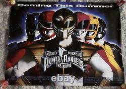 UK Original Cinema Quad Movie Poster Mighty Morphin Power Rangers The Movie 1995