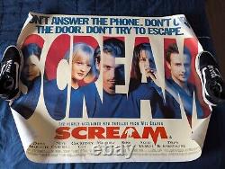 UK Quad Cinema Poster 1997 Scream Original Official Release Rare Rolled Genuine