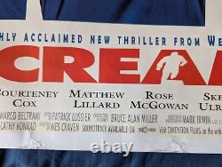 UK Quad Cinema Poster 1997 Scream Original Official Release Rare Rolled Genuine
