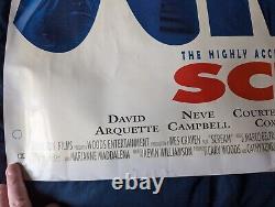 UK Quad Cinema Poster 1997 Scream Original Official Release Rare Rolled Genuine