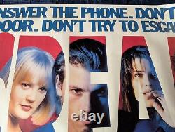 UK Quad Cinema Poster 1997 Scream Original Official Release Rare Rolled Genuine