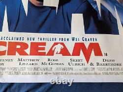UK Quad Cinema Poster 1997 Scream Original Official Release Rare Rolled Genuine