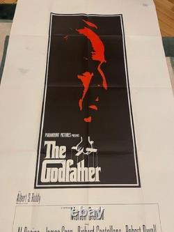 ULTRA RARE The Godfather Original 1972 English 3 Sheet Film Poster DeNiro Pacino