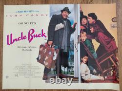 UNCLE BUCK (1989) Rare original UK QUAD POSTER -John Candy