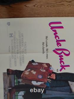 UNCLE BUCK (1989) Rare original UK QUAD POSTER -John Candy