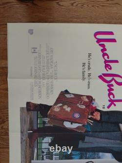 UNCLE BUCK (1989) Rare original UK QUAD POSTER -John Candy