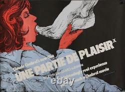 UNE PARTIE DE PLAISIR British Quad movie poster CLAUDE CHABROL FOOT FETISH 1977